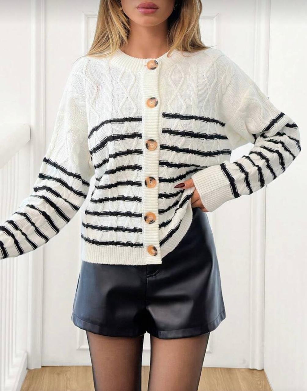 Pull Marin Torsadé Élégant