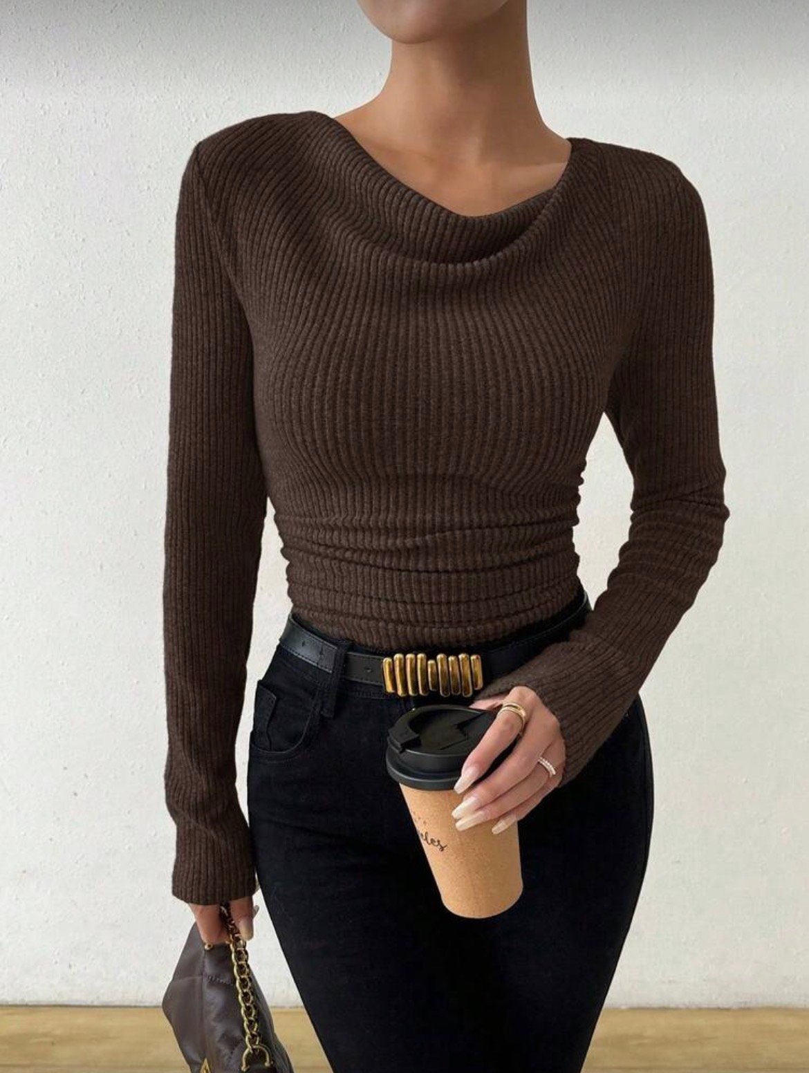 Pull Marron Chic